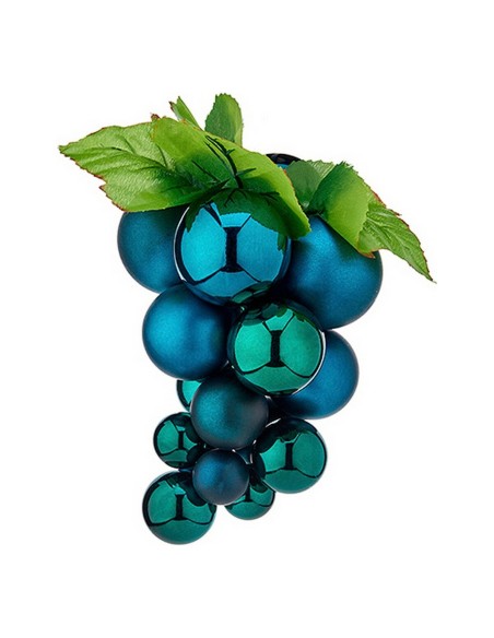 Boule de Noël Krist+ 01852 Bleu Plastique Raisins