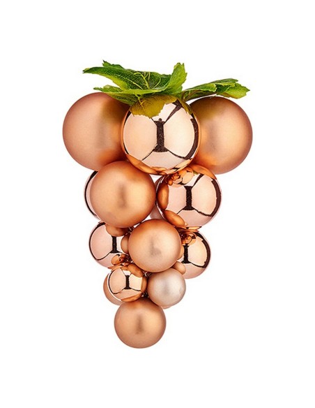 Boule de Noël Krist+ 01849 Cuivre Plastique Raisins