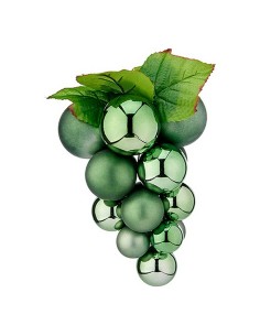 Boule de Noël Krist+ 01848 Vert Plastique Raisins