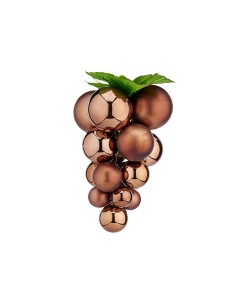 Boule de Noël Raisins Marron Plastique 22 x 22 x 33 cm
