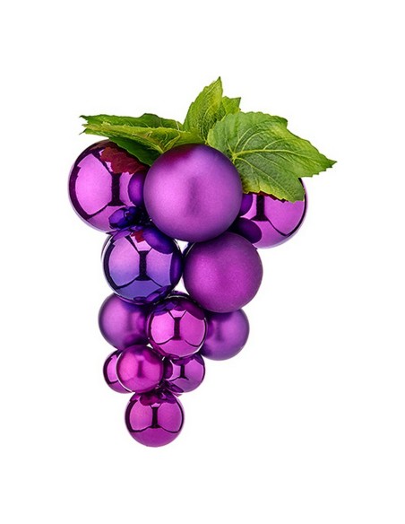 Boule de Noël Krist+ 01853 Violet Plastique Raisins