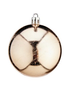 Boules de Noël Ø 7 cm 12 Unités Champagne Plastique
