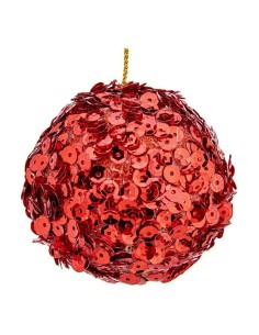 Boules de Noël Krist+ Rouge Plastique Ø 10 cm 6 Unités