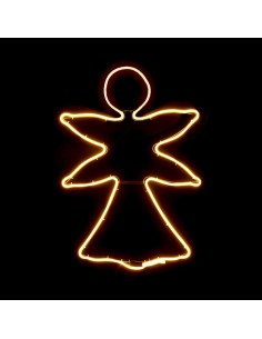 Décorations de Noël Jaune Métal Plastique Ange 52 x 1,5 x 72 cm