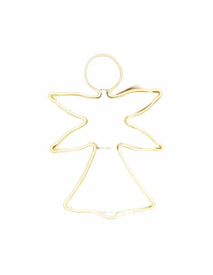 Décorations de Noël Jaune Métal Plastique Ange 52 x 1,5 x 72 cm 2