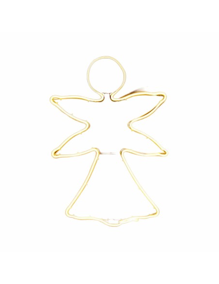 Décorations de Noël Jaune Métal Plastique Ange 52 x 1,5 x 72 cm