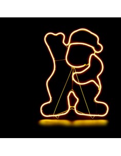 Père Noël Jaune Métal Plastique 39 x 14 x 51 cm