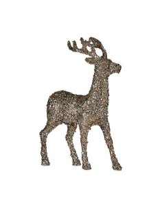 Décoration Moyen Renne 15 x 45 x 30 cm Menthe Plastique champagne