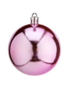 Boules de Noël Ø 7 cm 12 Unités Rose Plastique