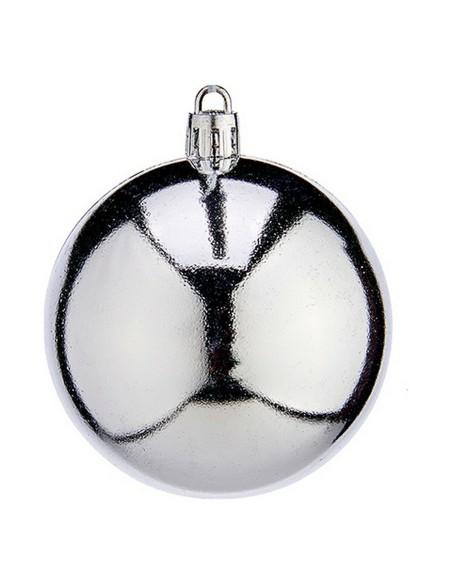 Boules de Noël Ø 7 cm 12 Unités Argenté Plastique