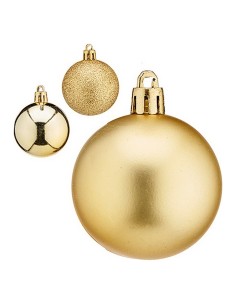 Boule de Noël Ø 5 cm Doré Plastique 5 x 6 x 5 cm