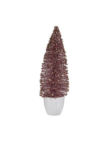 Sapin de Noël Moyen 10 x 33 x 10 cm Rose Doré