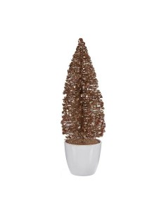 Sapin de Noël Petit Doré Bronze Plastique 9 x 28 x 9 cm
