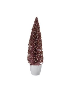 Sapin de Noël Grand 10 x 38 x 10 cm Rose Doré Plastique