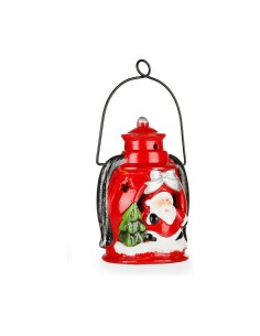 Figurine Décorative Père Noël 8,3 x 16 x 8,5 cm Céramique Rouge Blanc