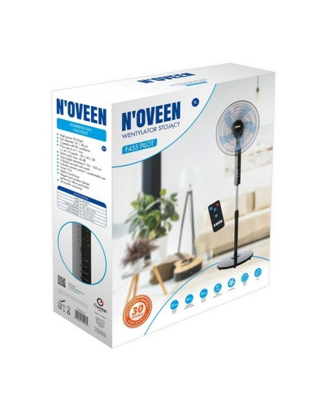 Ventilateur sur Pied N'oveen F455 Noir 55 W