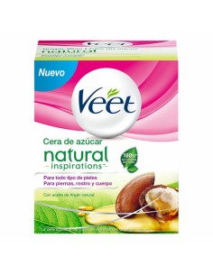 Crème Épilatoire Corporelle Veet Cera Tibia Natural Huile d'Argan Sucre 250 ml