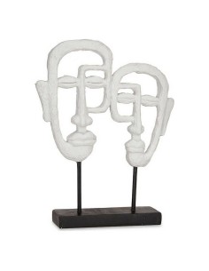 Figurine Décorative Visage Blanc Polyrésine (27 x 32,5 x 10,5 cm)