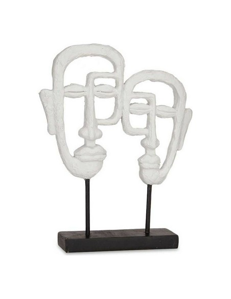 Figurine Décorative Visage Blanc Polyrésine (27 x 32,5 x 10,5 cm)