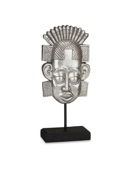 Figurine Décorative Indien Argenté Polyrésine (17,5 x 36 x 10,5 cm)