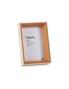 Cadre photo Verre Marron Blanc Bois MDF (12 x 17 x 3 cm) (6 Unités) 2