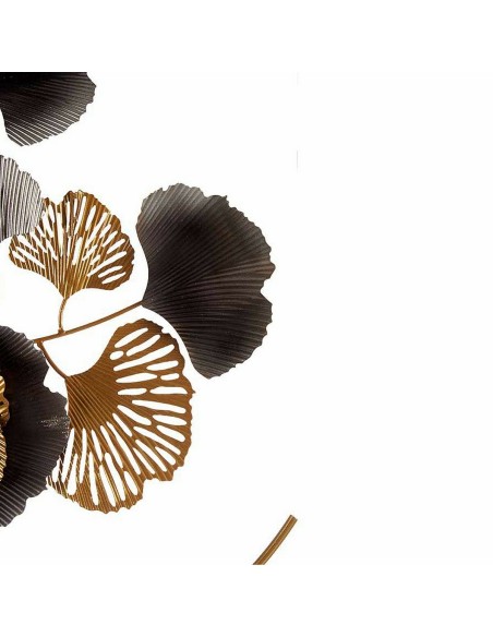 Décoration Suspendue Fleurs Murale Doré Métal Cuivre (60 x 150 x 7,5 cm)