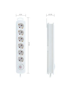 Multiprise 6 Prises avec Interrupteur TM Electron 3680 W 2
