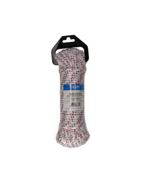 écheveau tressé EDM 87847 Tricolore Nylon 25 m