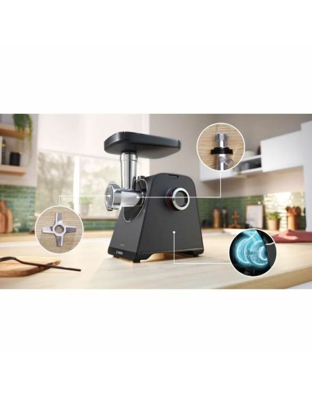 Hachoir BOSCH MFWS430B Noir Argenté Plastique 1900 W 2,5 Kg/min