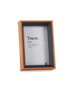 Cadre photo Verre Noir Marron Bois MDF (12 x 17 x 3 cm) (6 Unités) 2