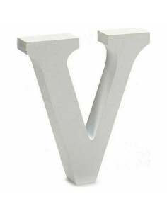 Lettre Pincello V Blanc 2 x 11 cm (24 Unités) 2