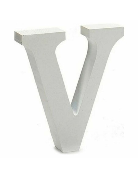Lettre Pincello V Blanc 2 x 11 cm (24 Unités)