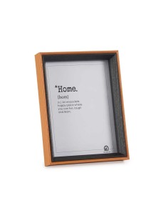 Cadre photo Verre Noir Marron Bois MDF (17 x 22 x 3 cm) (6 Unités) 2