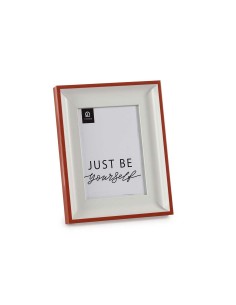 Cadre photo Verre Rouge Blanc Plastique (2,5 x 24 x 19 cm) (6 Unités) 2