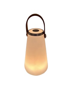 Lampe de bureau DKD Home Decor Blanc Marron 13,5 x 13,5 x 23 cm