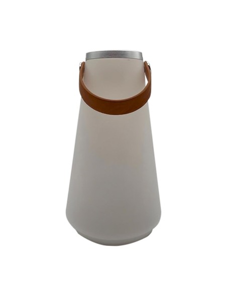 Lampe de bureau DKD Home Decor Blanc Marron 13,5 x 13,5 x 23 cm