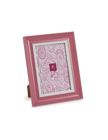 Cadre photo Verre Rose Plastique (6 Unités) (2 x 24 x 19 cm)