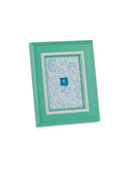Cadre photo Verre Vert Plastique (6 Unités) (2 x 26 x 21 cm)