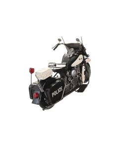 Figurine Décorative DKD Home Decor 35 x 14 x 24 cm Noir Moto Blanc Vintage (2 Unités) 2