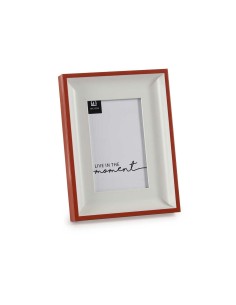 Cadre photo Verre Rouge Blanc Plastique (2,5 x 21 x 16 cm) (6 Unités) 2