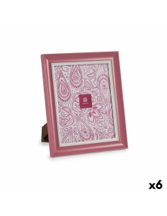 Cadre photo Verre Rose Plastique (6 Unités) (2 x 31 x 26 cm)