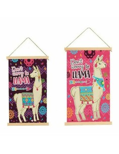 Toile Lama (1 x 54 x 33 cm) (24 Unités) 2