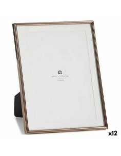 Cadre photo Verre Acier Cuivre (13 x 23 x 18,4 cm) (12 Unités)