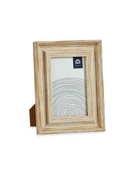 Cadre photo Verre Doré Bois Marron Plastique (16,2 x 2 x 21 cm) (6 Unités)