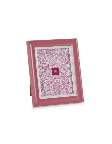 Cadre photo Verre Rose Plastique (6 Unités) (2 x 26 x 21 cm)