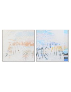 Cadre DKD Home Decor Palmiers 100 x 4 x 100 cm Tropical (2 Unités)