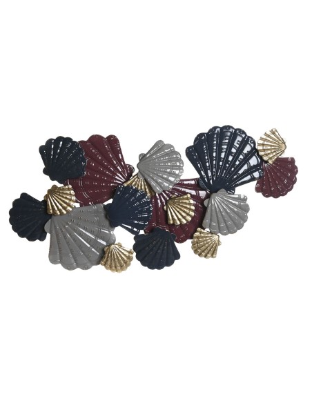 Décoration murale DKD Home Decor Métal Multicouleur Coquillages (119 x 9 x 60 cm)