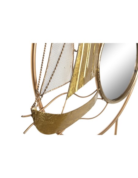 Figurine Décorative DKD Home Decor Miroir Doré Métal méditerranéen (53 x 9 x 67 cm)