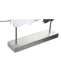 Figurine Décorative DKD Home Decor 63 x 9 x 44 cm Gris Bleu Blanc Spirales (2 Unités) 2