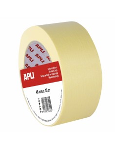 Ruban adhésif Apli Carrosserie Peintre Jaune 6 Pièces 48 mm x 45 m 2